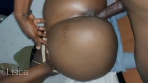 African Big Ass Lisiba from South Africa got his Pussy Drilled by a Long Big Black Cock