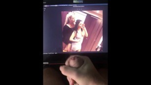 Cumtribute on two Hot Girls