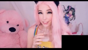 Belle Delphine Spits into Cup (no Sound)
