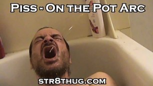Str8Thugs use and Abuse Faggot Pig for Amusement Piss in his Queer Mouth