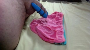 Double Vibrator No-hands Cumming on Sexy Teen Panties