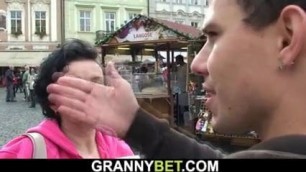 He picks up 70 years old granny tourist
