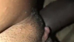 Close up black couple having sex