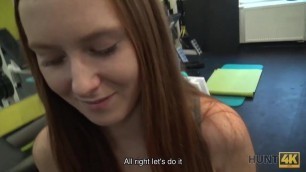 HUNT4K. Attractive girl and her cuckold BF couldn't say no..
