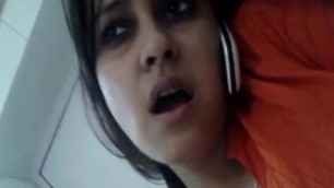 Indian Girl Masturbating while talking on phone